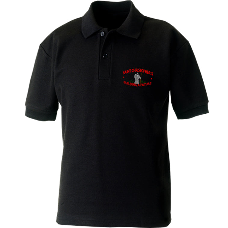 St Christopher's Wrexham Black Polo Shirt