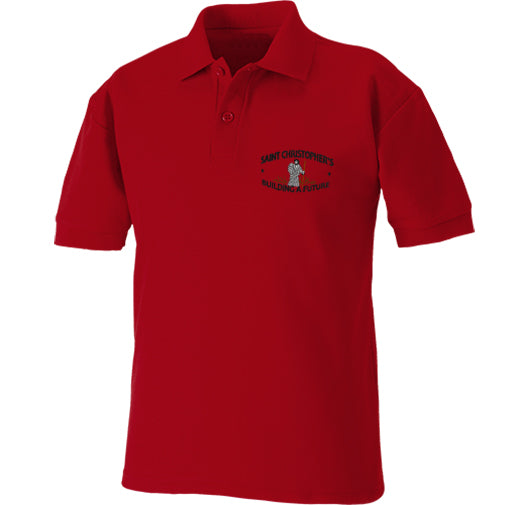 St Christopher's Wrexham Red Polo Shirt