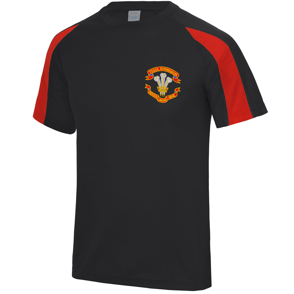 Ysgol Rhiwabon High School PE T-Shirt from Ourschoolwear of Wrexham