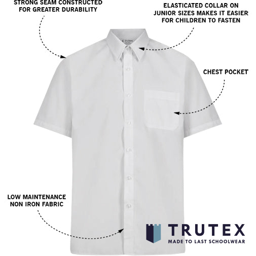 
                  
                    Trutex Twin Pack boys shirts are supplied by ourschoolwear of Wrexham
                  
                