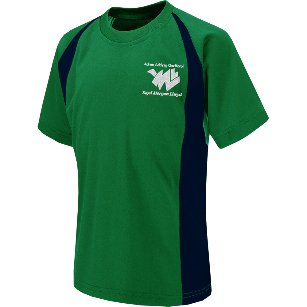 Ysgol Morgan Llwyd PE T-Shirts are supplied by Ourschoolwear Wrexham