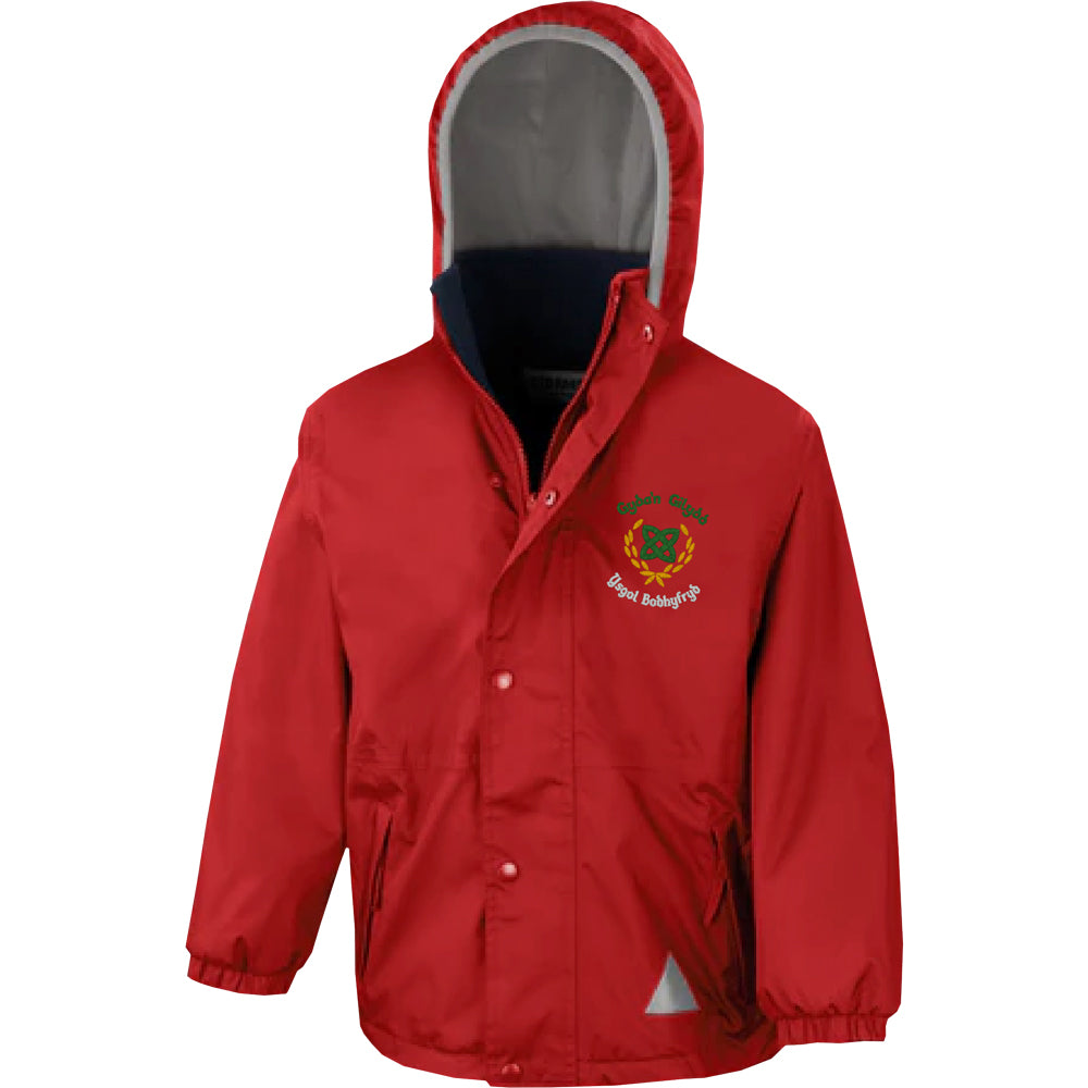 Ysgol Bodhyfryd Fleece Jacket with a logo on the left breast