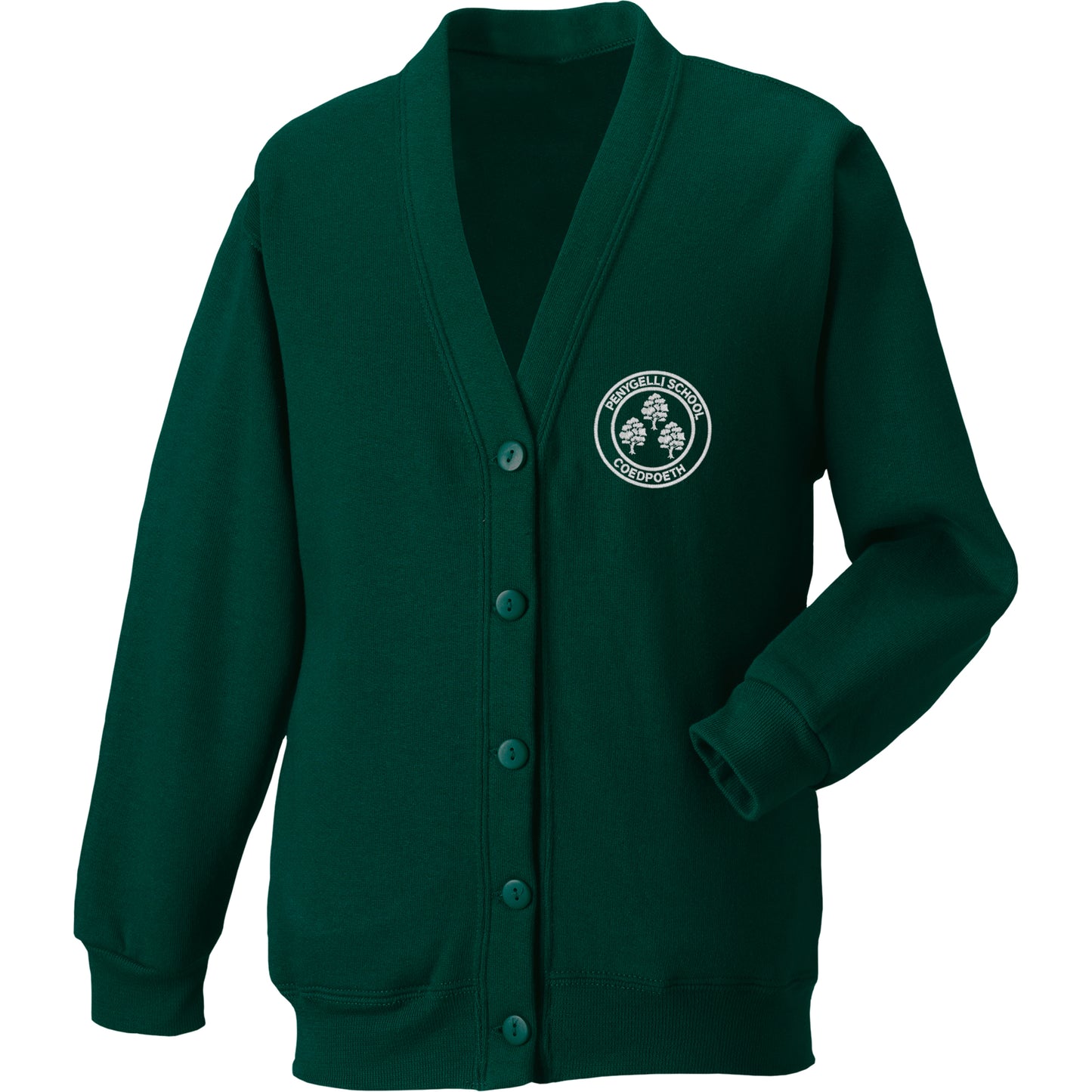 Ysgol Penygelli Cardigans are supplied by Ourschoolwear of Wrexham