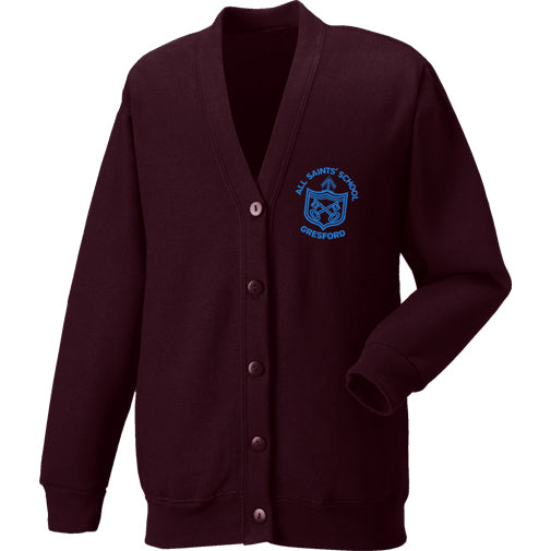All Saints' School Cardigans are supplied by ourschoolwear of Wrexham