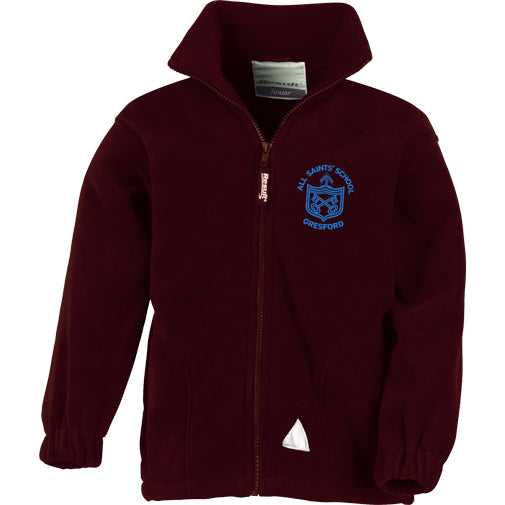 All Saints' School Fleece Jackets are suplied by ourschoolwear Wrexham