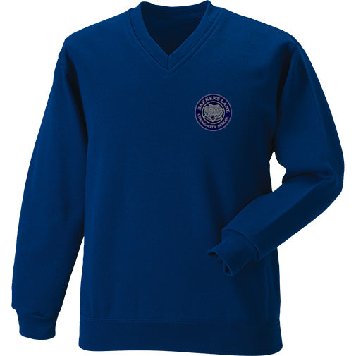 Barkers Lane V-Neck Sweater supplied by ourschoolwear of Wrexham 