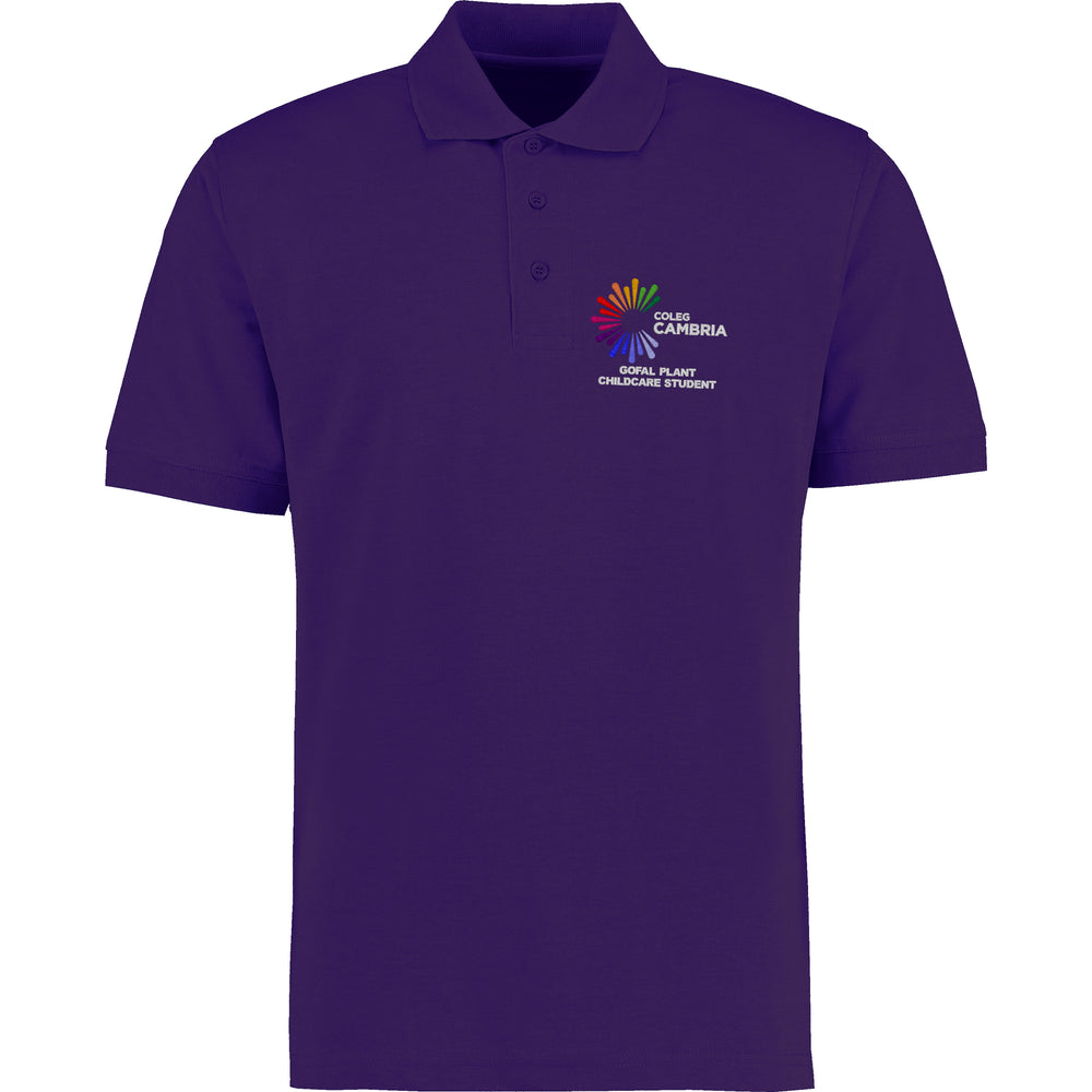 Coleg Cambria polo shirts are supplied by ourschoolwear of Wrexham
