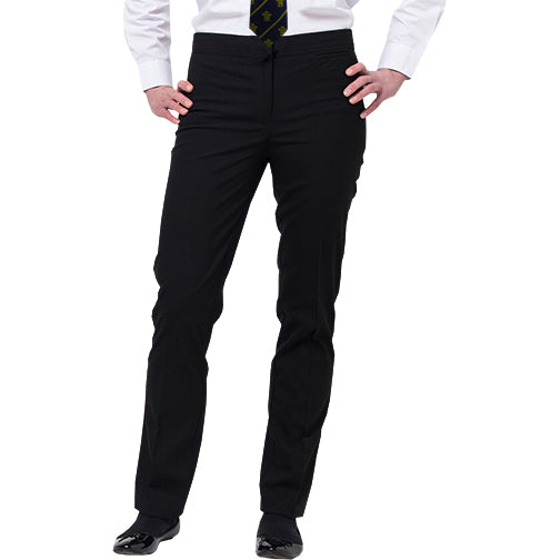 REISS Eden Half-Elasticated Wide Leg Trousers In Black - Foto 4