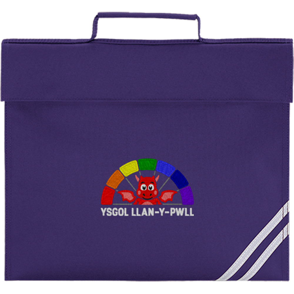 The Llan-y-pwll Book Bag is supplied by Ourschoolwear of Wrecsam