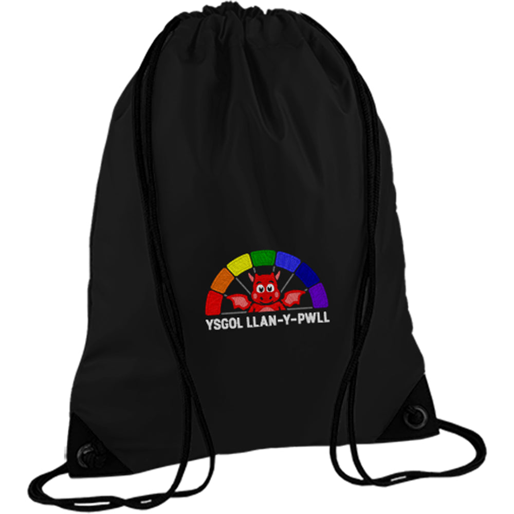 The Llan-y-pwll Gymsac is supplied by Ourschoolwear of Wrecsam