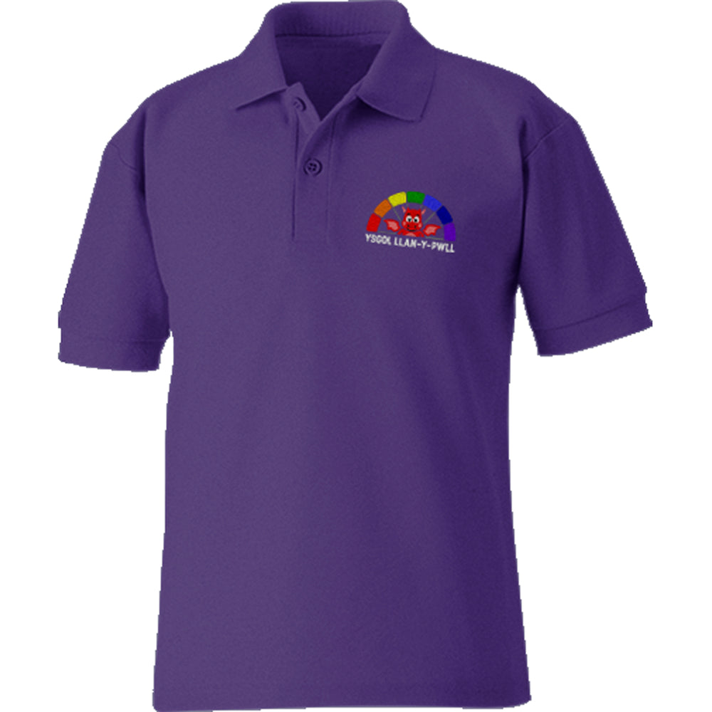 The Ysgol Llan-y-pwll Polo Shirt supplied by Ourschoolwear of Wrecsam