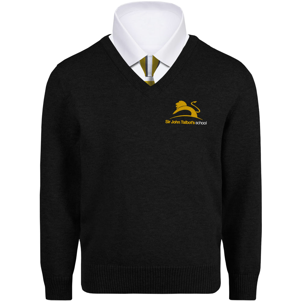 Sir John Talbot's School Black Sweater from Ourschoolwear of Wrexham