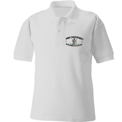 St Christopher's Wrexham White Polo Shirt