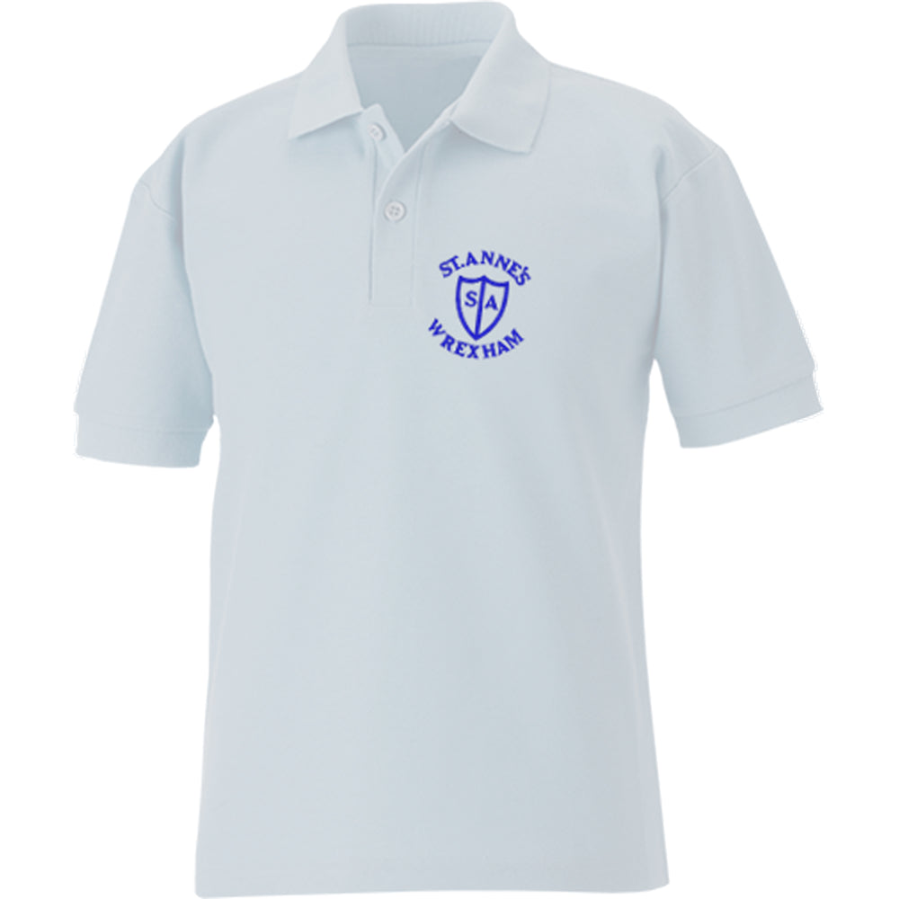 St. Annes School Polo Shirts are supplied by ourschoolwear Wrexham