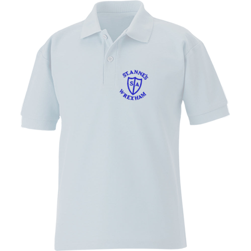 St. Annes School Polo Shirts are supplied by ourschoolwear Wrexham