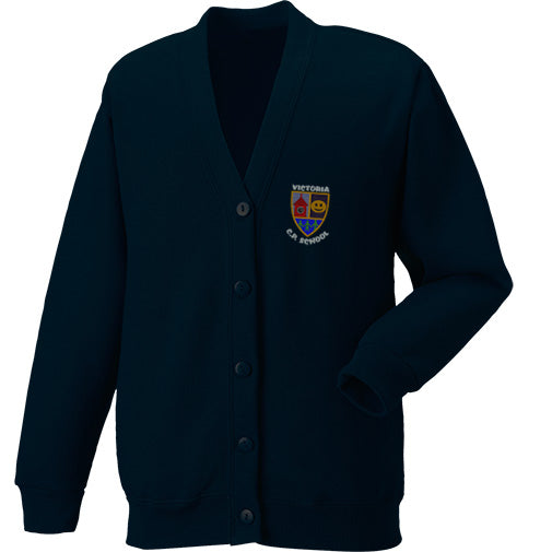 Victoria School Cardigans are supplied by Ourschoolwear of Wrexham