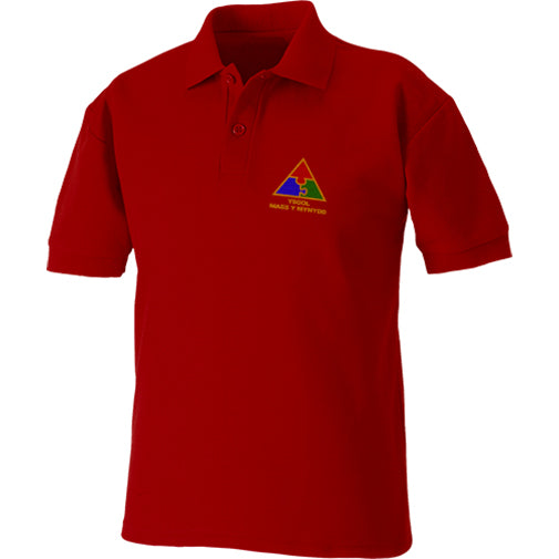Ysgol Maes-Y-Mynydd Polo Shirt is supplied by ourschoolwear of Wrexham